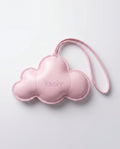 Moffy, la peluche nuage KAOLY en satin rose, avec sa dragonne