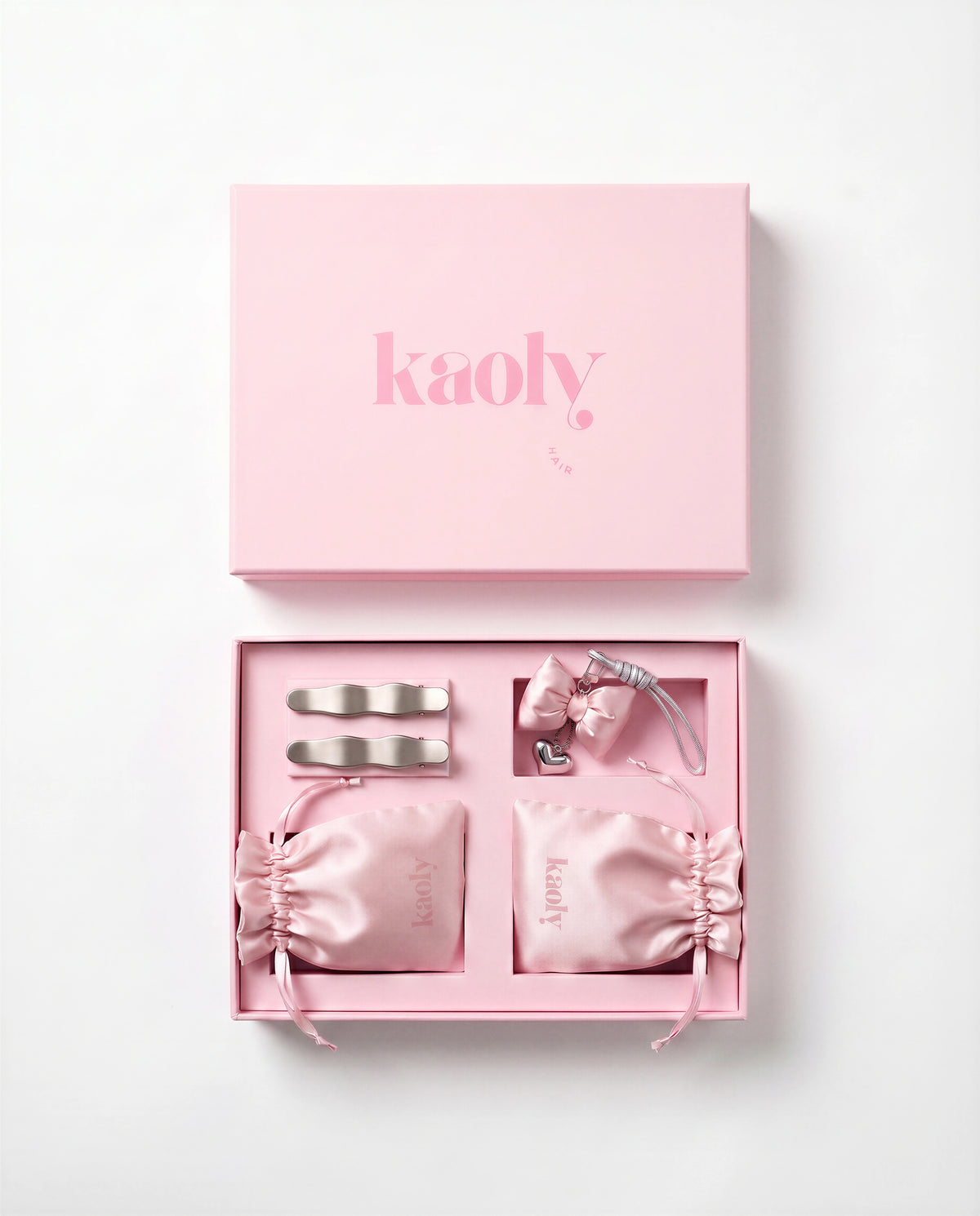 Le coffret ouvert vu du dessus